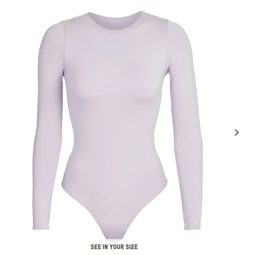 SKIMS Iris Mica Crew Neck Long Sleeve S/M